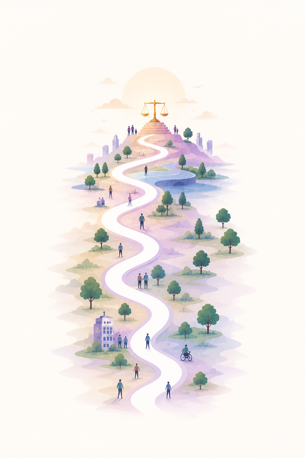 A winding journey toward a just and peaceful world